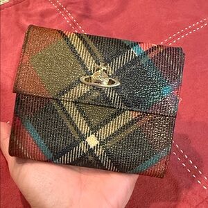 Vivienne Westwood Multicolor Plaid Women's Wallet